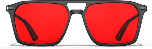 Orange Blue Light Blocking Glasses-Retro 70S Blue Light Glasses for Men Women, Easier Sleep and Migraine Relief